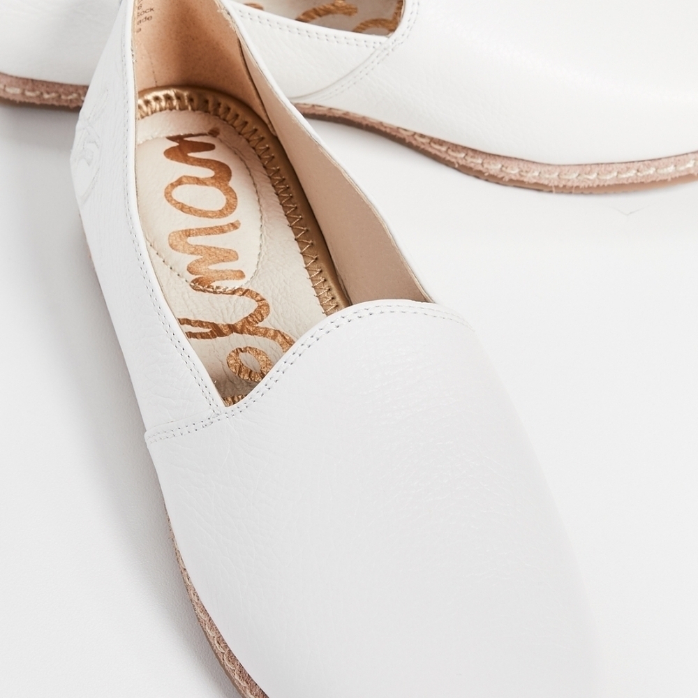 Sam Edelman Everie Leather Logo Espadrille Loafers Size 9M